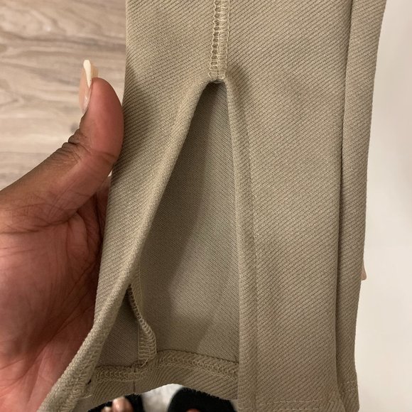 NUDE JUMPSUIT W/ FRONT SLITS SZ SMALL - Picture 7 of 8